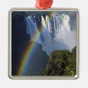 Africa, Zimbabwe, Victoria Falls Metal Tree Decoration