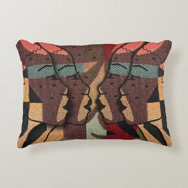African 3D Tapestry Decorative Cushion (Front)