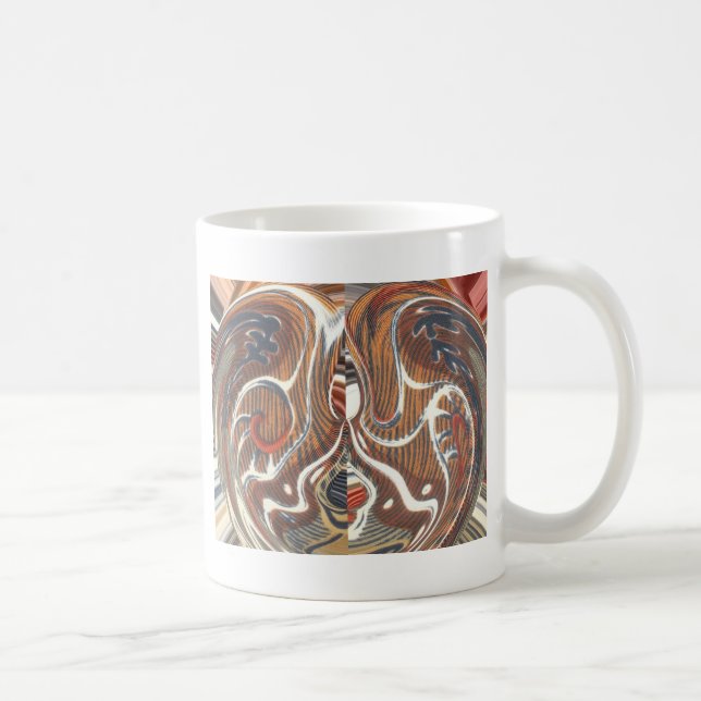 African Abstract Art Print Coffee Mug (Right)