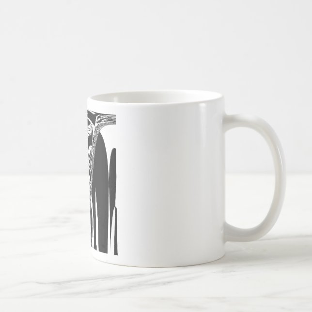 African Abstract Art Print Coffee Mug (Right)