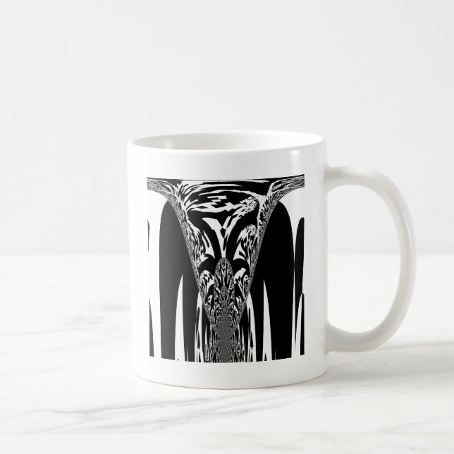 African Abstract Art Print Coffee Mug (Right)