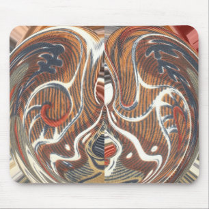 African Abstract Art Print Mouse Mat