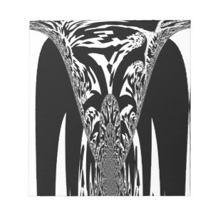 African Abstract Art Print Notepad