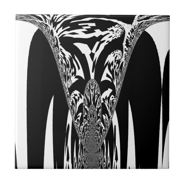 African Abstract Art Print Tile (Front)