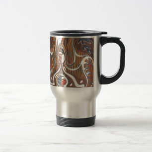 African Abstract Art Print Travel Mug
