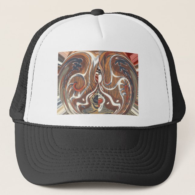 African Abstract Art Print Trucker Hat (Front)