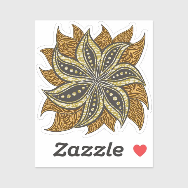 African Abstract Floral Batik Style (Sheet)