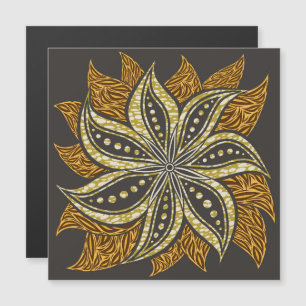 African Abstract Floral Batik Style