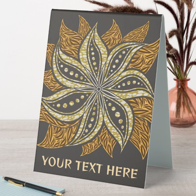 African Abstract Floral Batik Style (In SItu (Table))
