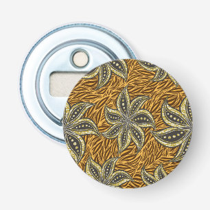 African Abstract Floral Batik Style Bottle Opener