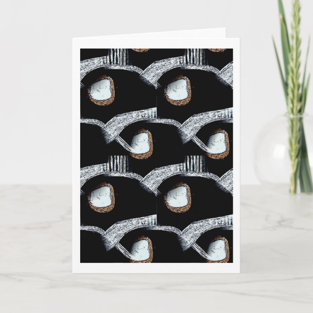 African Abstract Greeting Card (Front)