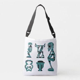 african abstract modern portrait afro art crossbody bag