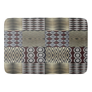 African Abstract Pattern Bath Mat