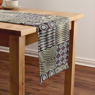 African  Abstract Pattern Short Table Runner