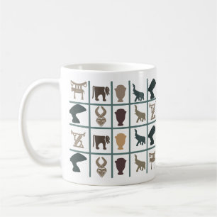 African abstract tribal art coffee mug