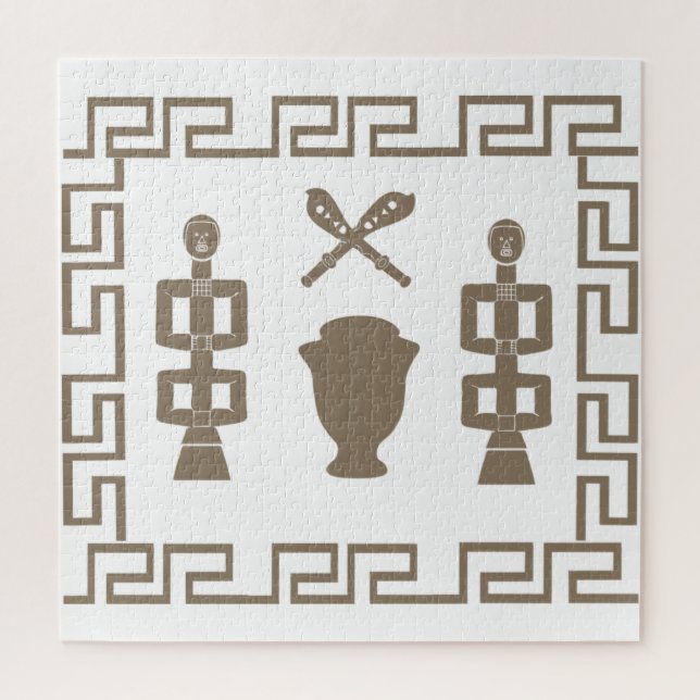 african abstract tribal design jigsaw puzzle (Vertical)
