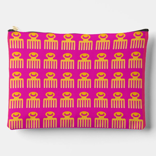 African Adinkra Accessory Pouch (Front)