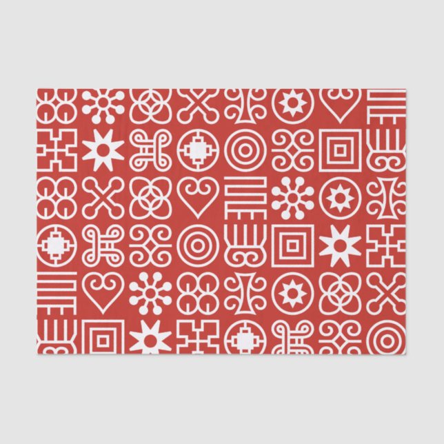 African Adinkra  Tissue Paper (Front)