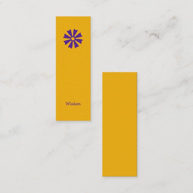 African Adinkra (Wisdom) Bookmark Mini Business Card (Front/Back)