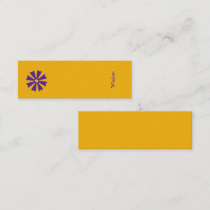 African Adinkra (Wisdom) Bookmark Mini Business Card