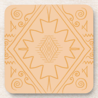 african , afracan pattern ,brown ,elegant ,nature  coaster
