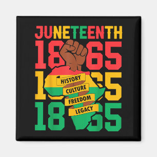 African american 1865 juneteenth black history magnet