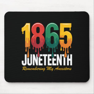 African american 1865 juneteenth black history men mouse mat