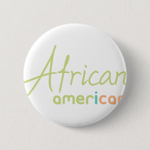 African American 6 Cm Round Badge