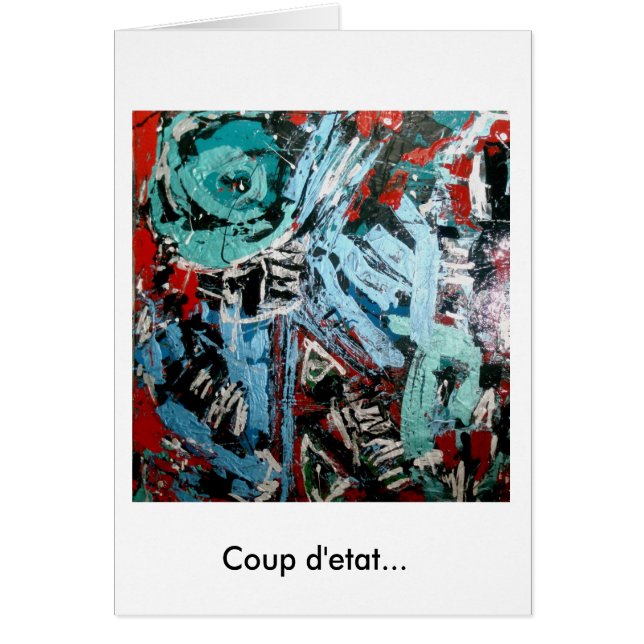 African American Abstract Expressionist Black Art (Front)