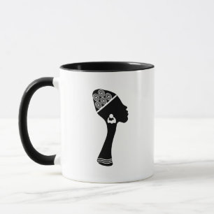 African American abstract woman Mug