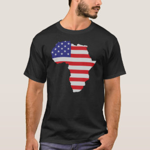African American Africa United States Flag T-Shirt