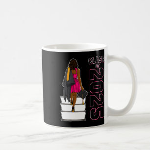 African American Afro Black Girl Graduation Cl Of Coffee Mug