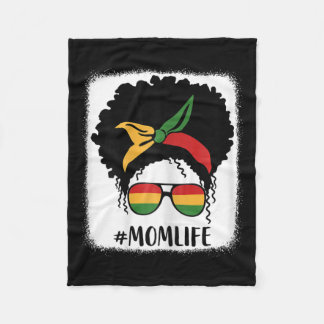 African American Afro Mum Life Black Mum Mothers D Fleece Blanket