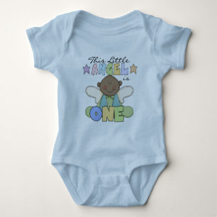 African American Angel 1st Birthday Tshirts