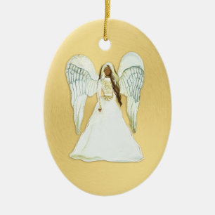 African American Angel Christmas Ornament 