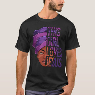 African American Apparel Jesus Christian Black Wom T-Shirt