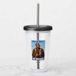 African American Aviators Fighter Pilots of WW2 Acrylic Tumbler