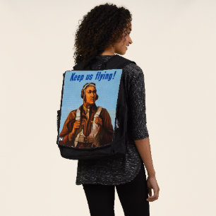 African American Aviators Fighter Pilots of WW2 Backpack