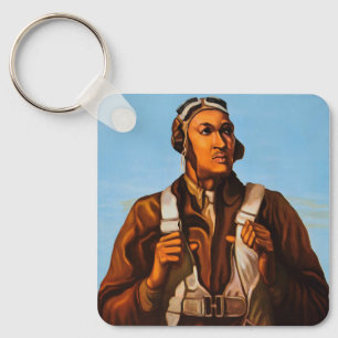 African American Aviators Fighter Pilots of WW2  Key Ring