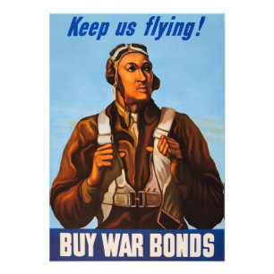 African American Aviators Fighter Pilots of WW2  Photo Print