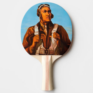 African American Aviators Fighter Pilots of WW2  Ping Pong Paddle