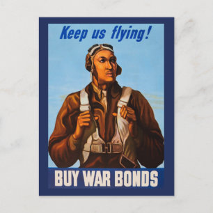 African American Aviators Fighter Pilots of WW2 Postcard