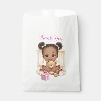 African American Baby Girl Thank You Favour Bag