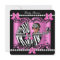 African American Baby Shower Cute Girl Pink Zebra