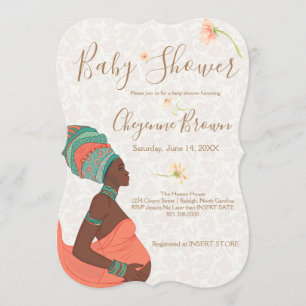 African American Baby Shower Invitation