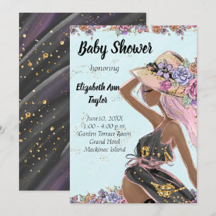 African American Baby Shower Invitation