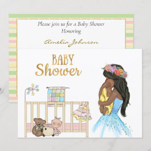 African American Baby Shower Invitation
