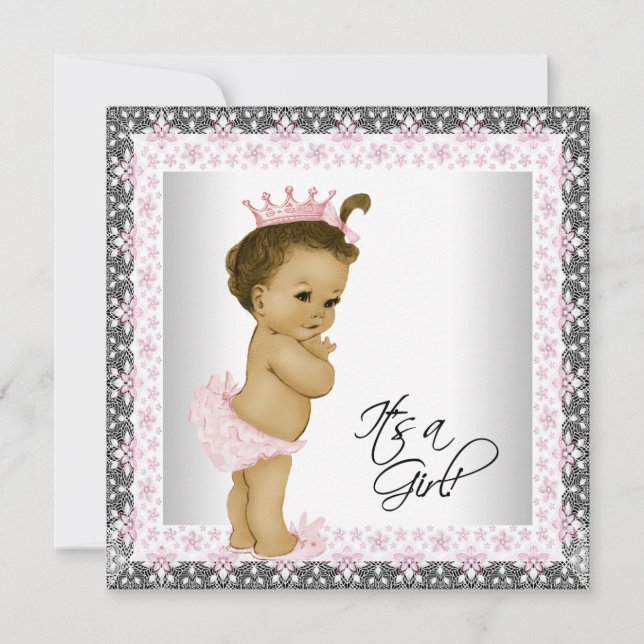 African American Baby Shower Invitation (Front)