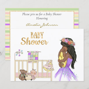 African American Baby Shower Invitation