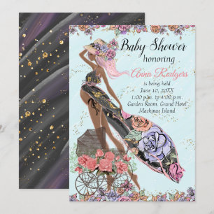 African American Baby Shower Invitation